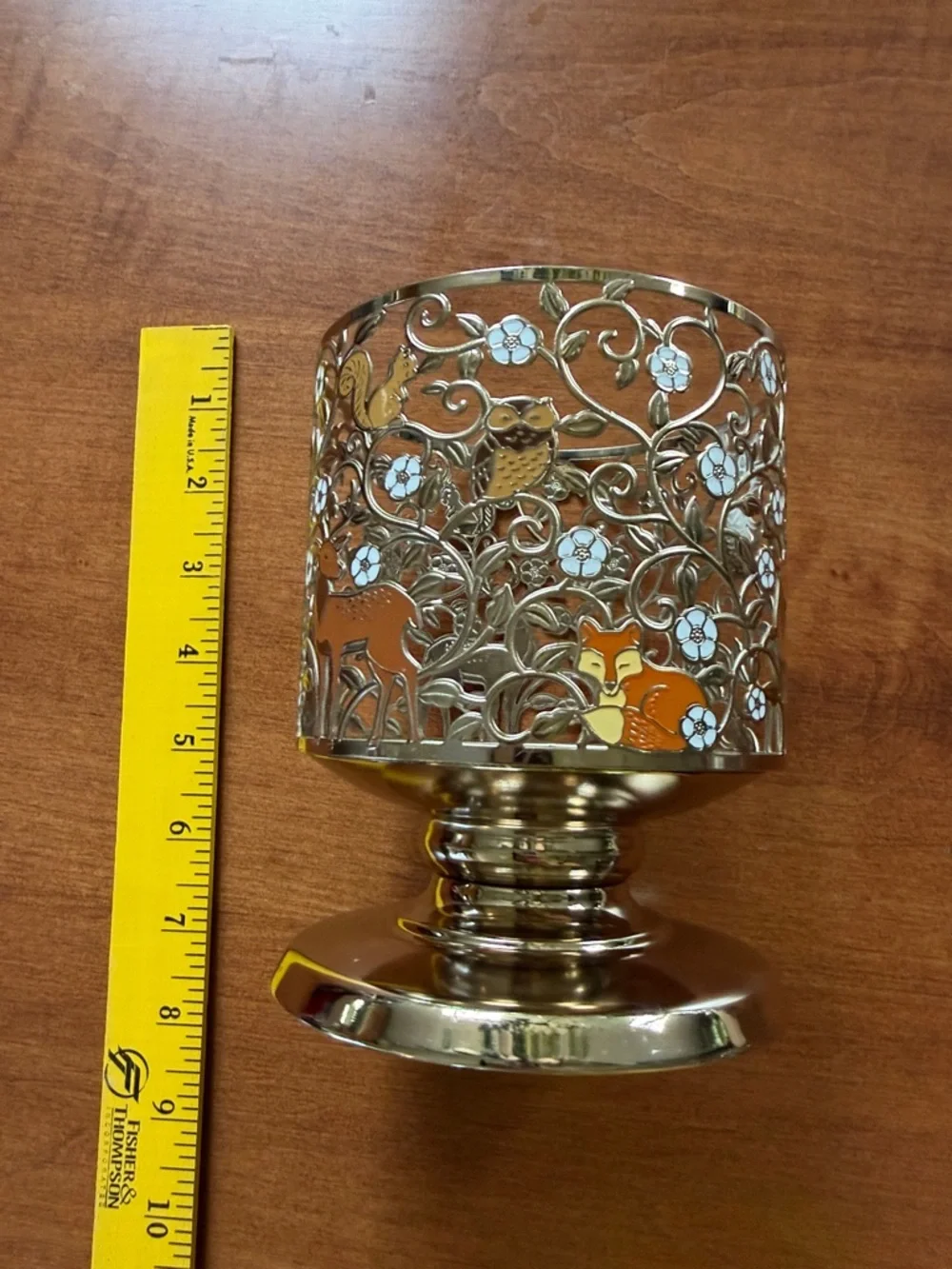 Metal Woodland Decorative Candle Holder - Picture 8 of 10